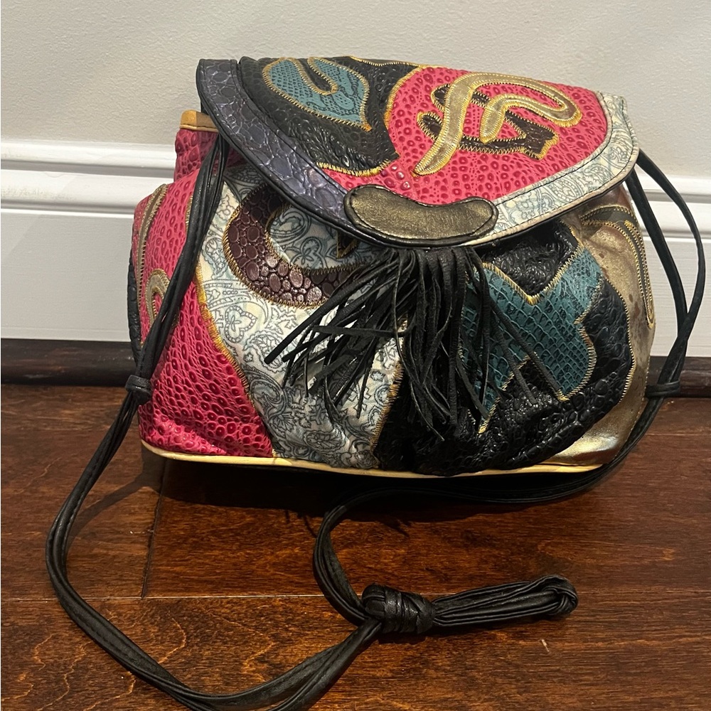 Vintage 80’s NAS BAG Patchwork Crossbody Bag
